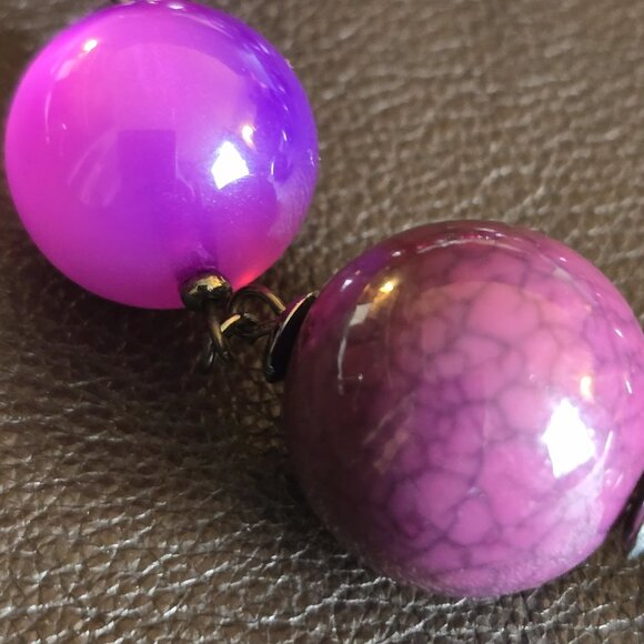 Vintage Bubble bead statement necklace & earring SET. - Picture 8 of 10